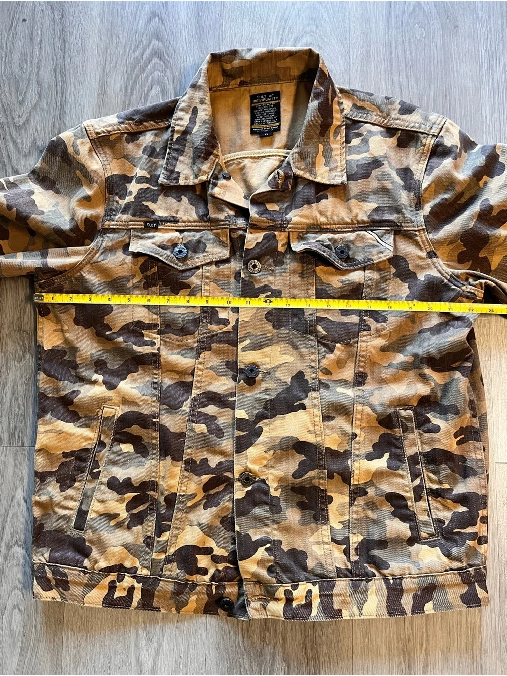 🔥Cult of Individuality Men's Camouflage Jacket in Brown and Tan size XL